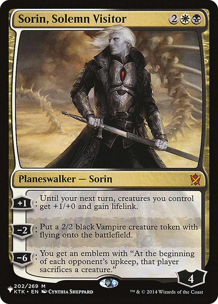 Sorin, Solemn Visitor [The List] | Game Master's Emporium (The New GME)