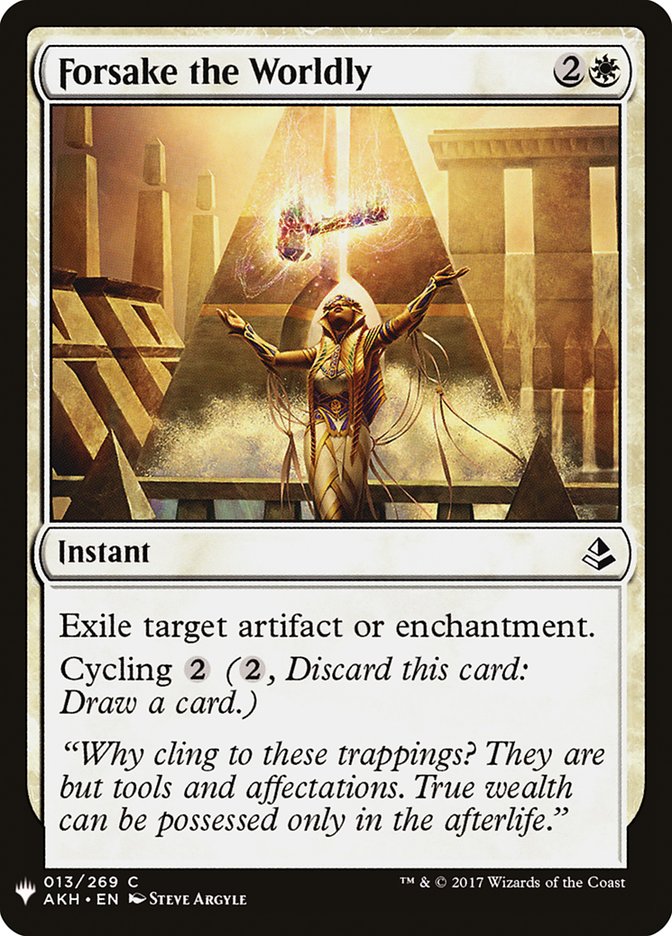 Forsake the Worldly [Mystery Booster] | Game Master's Emporium (The New GME)