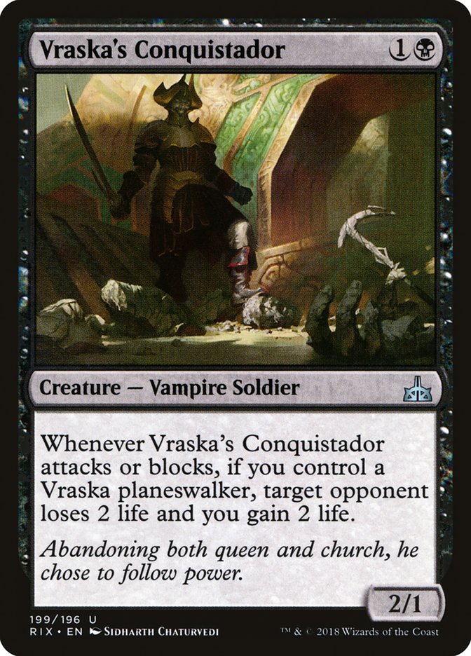 Vraska's Conquistador [Rivals of Ixalan] | Game Master's Emporium (The New GME)
