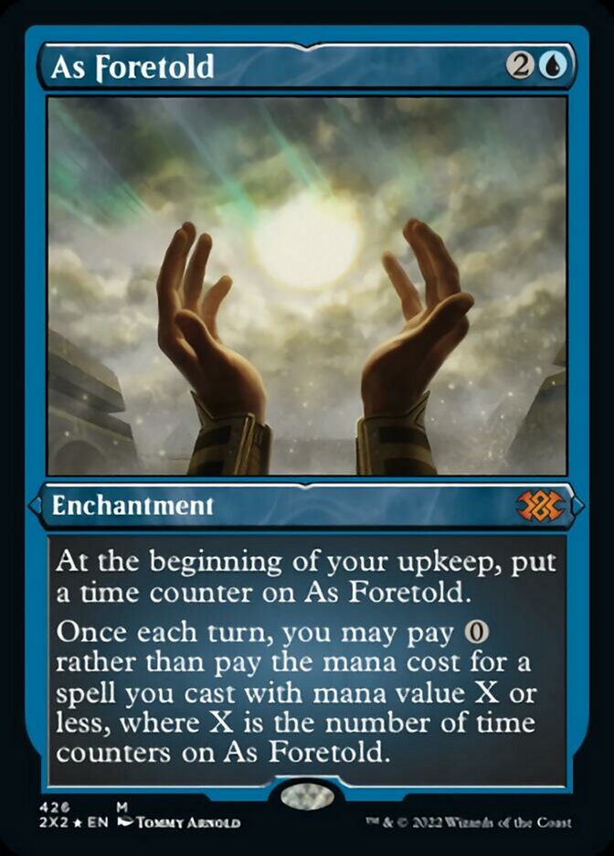 As Foretold (Foil Etched) [Double Masters 2022] | Game Master's Emporium (The New GME)