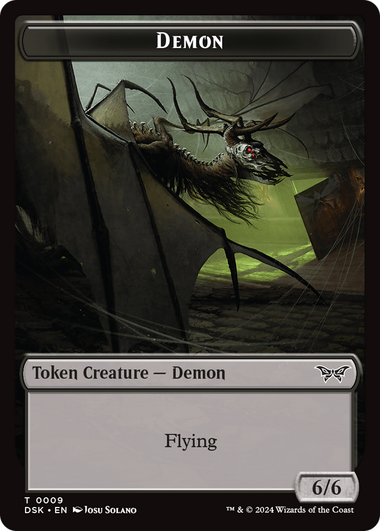 Demon Token [Duskmourn: House of Horror Tokens] | Game Master's Emporium (The New GME)