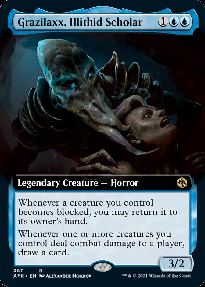 Grazilaxx, Illithid Scholar (Extended Art) [Dungeons & Dragons: Adventures in the Forgotten Realms] | Game Master's Emporium (The New GME)