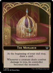 The Monarch // Dwarf Berserker Double-Sided Token [Commander Masters Tokens] | Game Master's Emporium (The New GME)