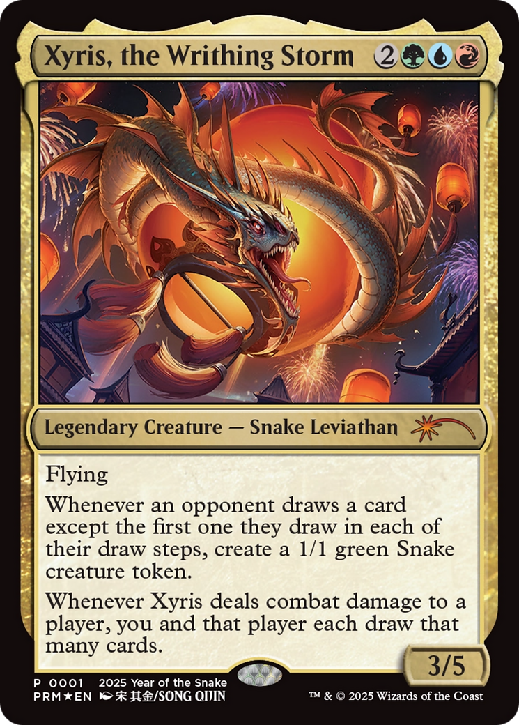 Xyris, the Writhing Storm (Year of the Snake 2025) [Standard Showdown Promos] | Game Master's Emporium (The New GME)