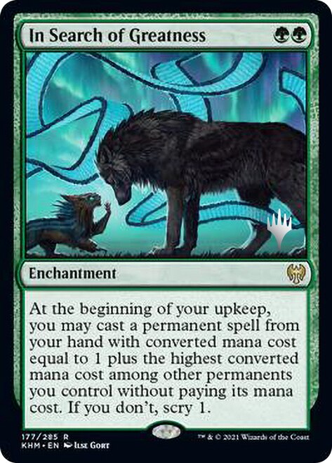 In Search of Greatness (Promo Pack) [Kaldheim Promos] | Game Master's Emporium (The New GME)
