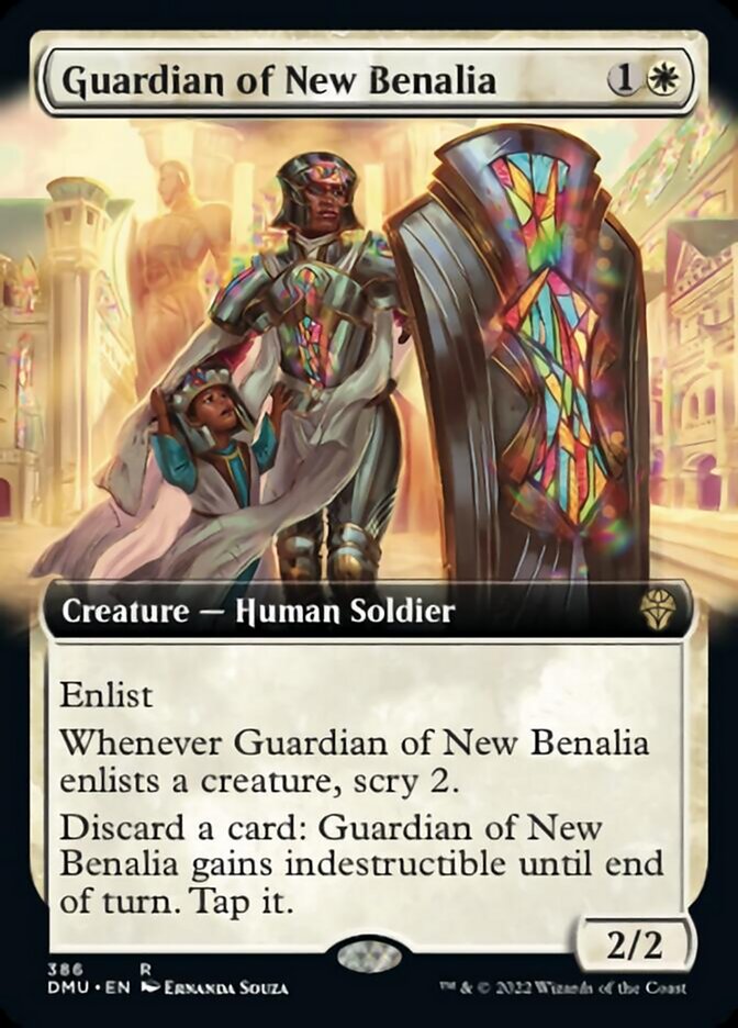 Guardian of New Benalia (Extended Art) [Dominaria United] | Game Master's Emporium (The New GME)