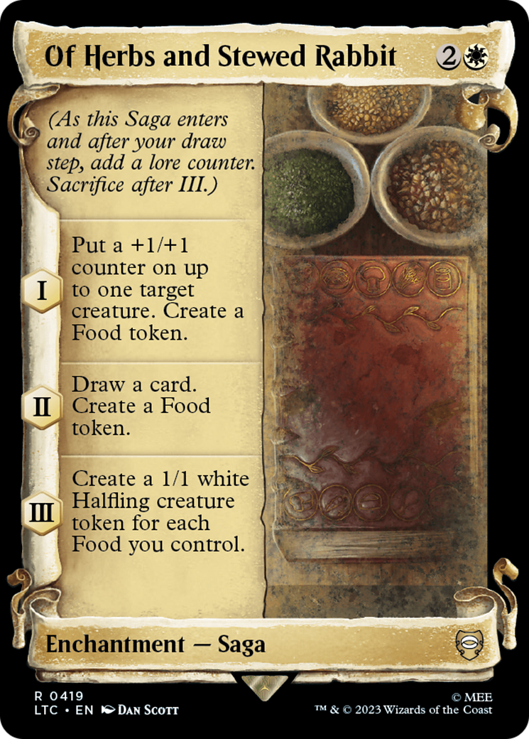 Of Herbs and Stewed Rabbit [The Lord of the Rings: Tales of Middle-Earth Commander Showcase Scrolls] | Game Master's Emporium (The New GME)