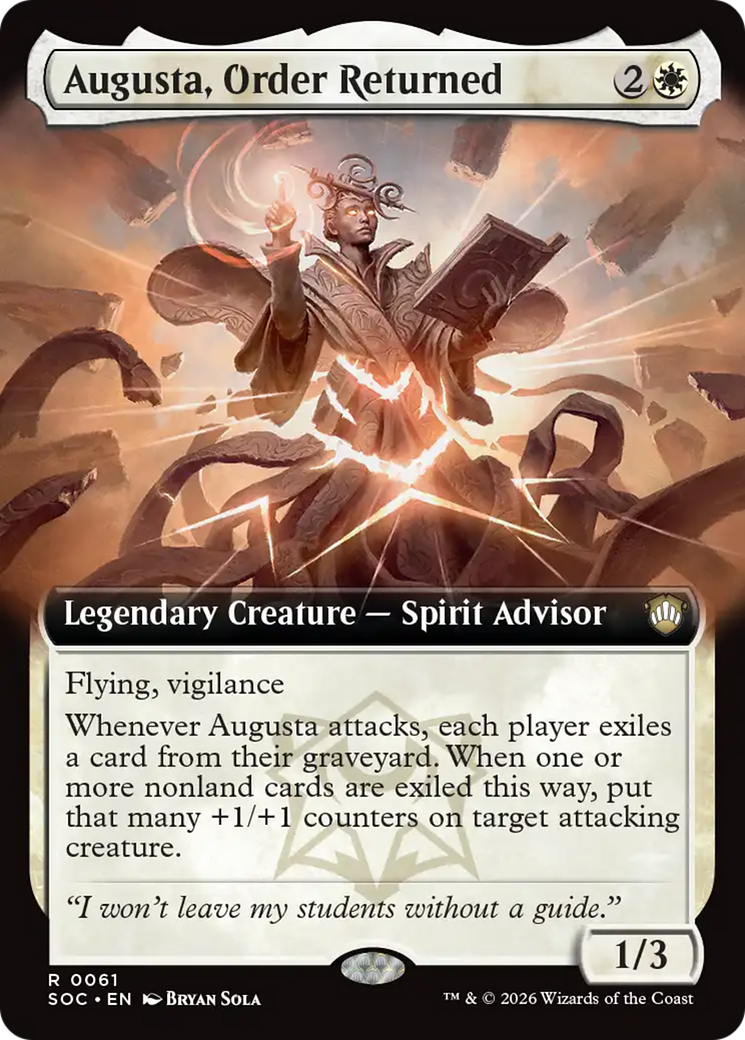 Augusta, Order Returned (Extended Art) [Secrets of Strixhaven Commander] | Game Master's Emporium (The New GME)