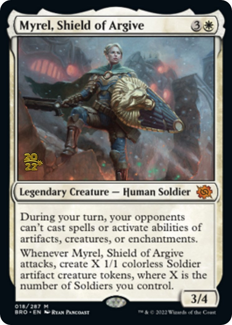 Myrel, Shield of Argive [The Brothers' War Prerelease Promos] | Game Master's Emporium (The New GME)