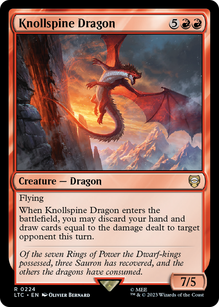 Knollspine Dragon [The Lord of the Rings: Tales of Middle-Earth Commander] | Game Master's Emporium (The New GME)