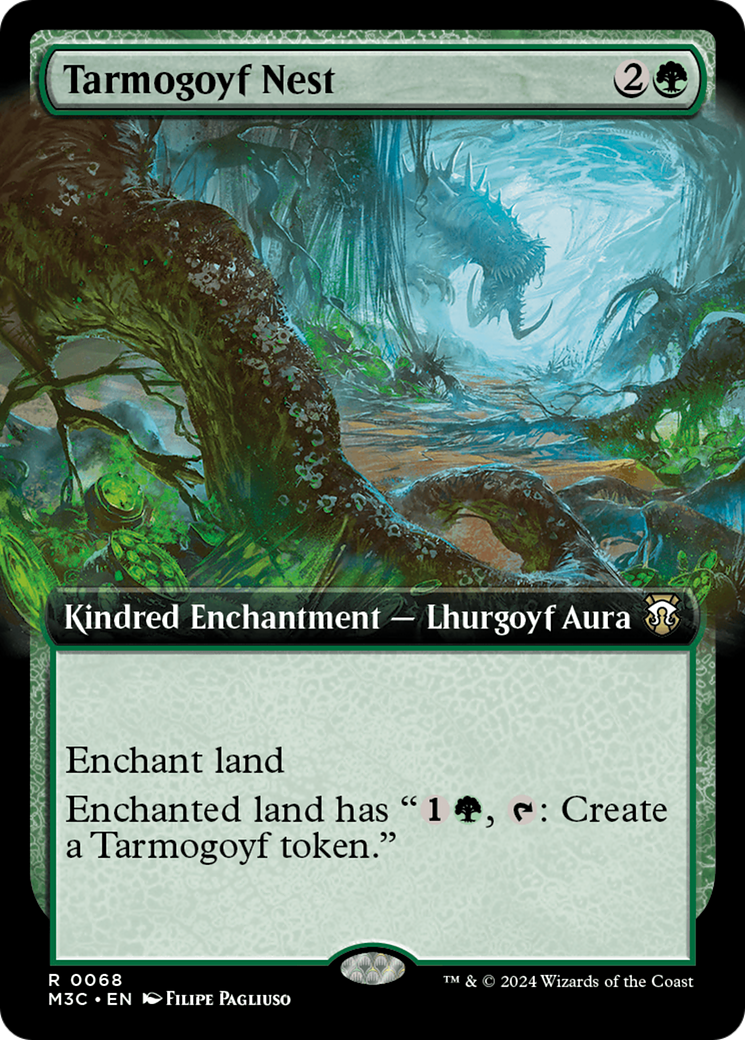 Tarmogoyf Nest (Extended Art) [Modern Horizons 3 Commander] | Game Master's Emporium (The New GME)