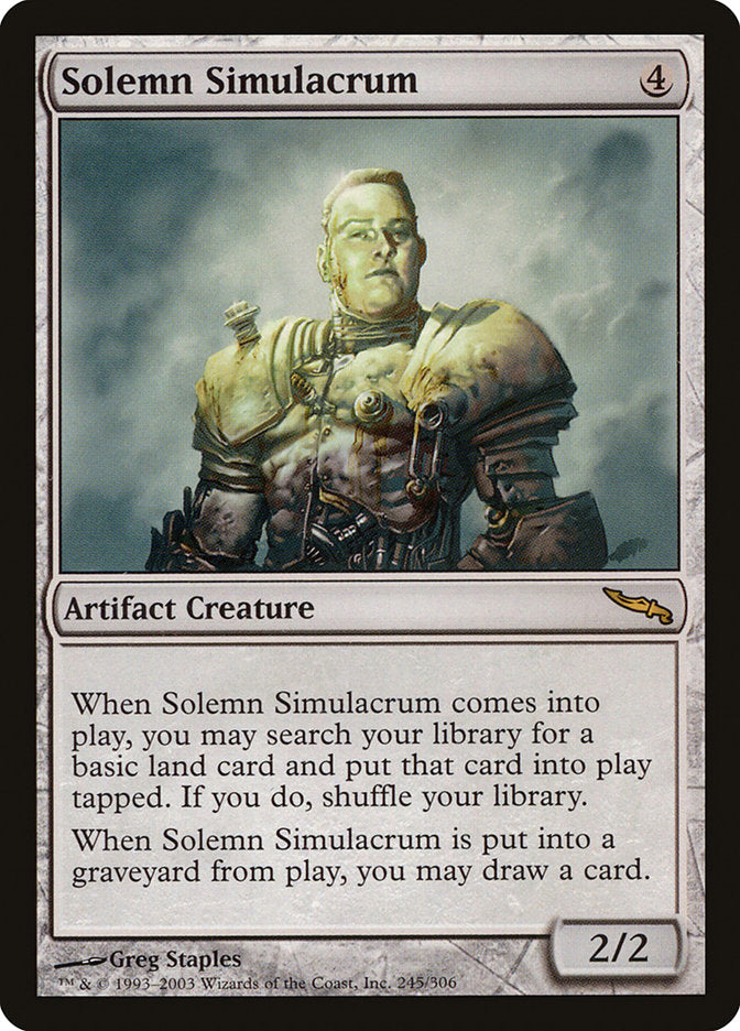 Solemn Simulacrum [Mirrodin] | Game Master's Emporium (The New GME)