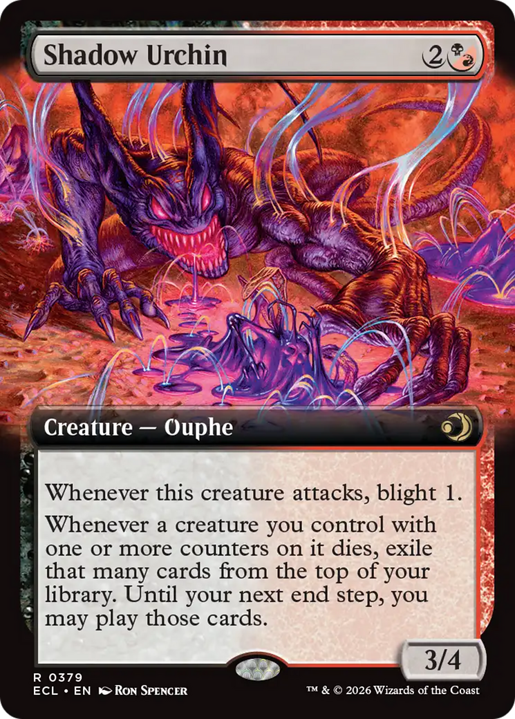 Shadow Urchin (Extended Art) [Lorwyn Eclipsed] | Game Master's Emporium (The New GME)