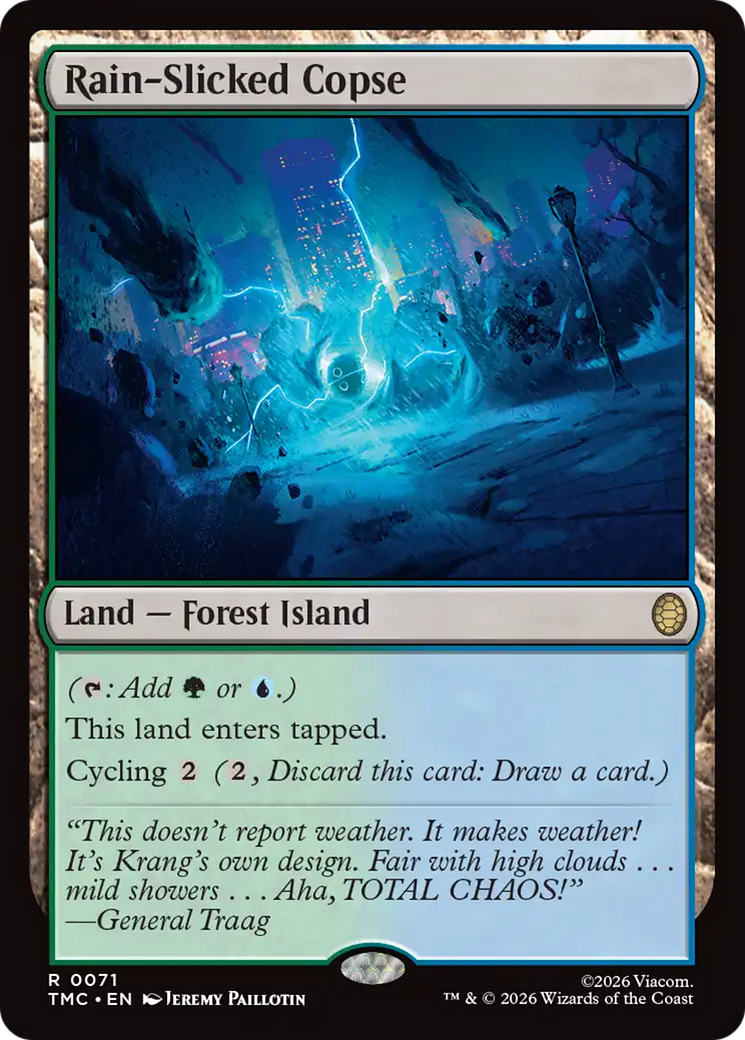 Rain-Slicked Copse [Teenage Mutant Ninja Turtles Commander] | Game Master's Emporium (The New GME)