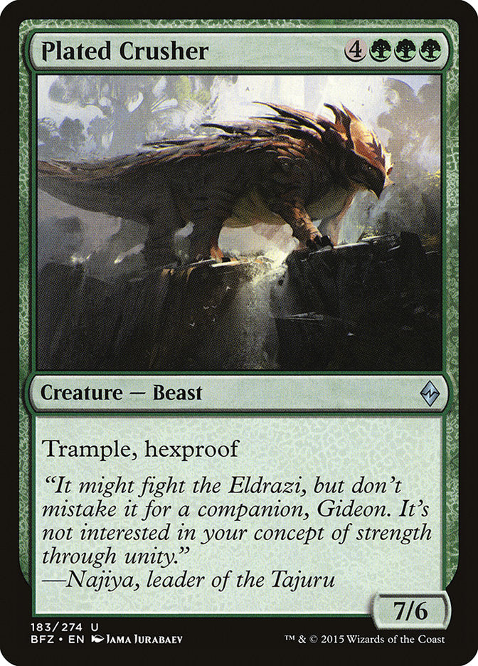 Plated Crusher [Battle for Zendikar] | Game Master's Emporium (The New GME)