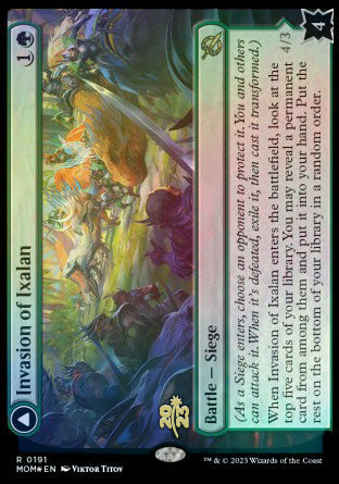 Invasion of Ixalan // Belligerent Regisaur [March of the Machine Prerelease Promos] | Game Master's Emporium (The New GME)