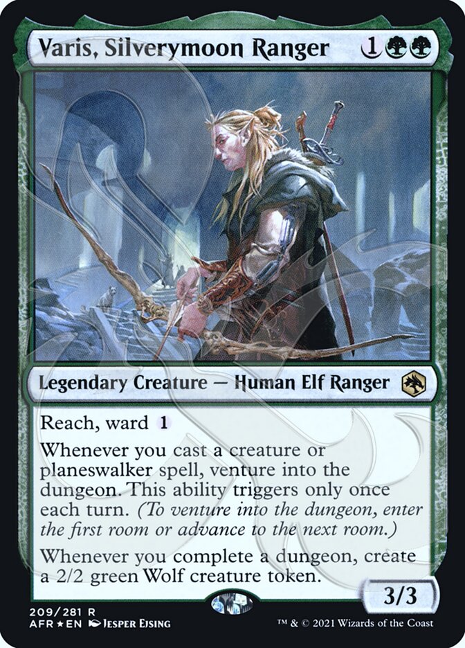 Varis, Silverymoon Ranger (Ampersand Promo) [Dungeons & Dragons: Adventures in the Forgotten Realms Promos] | Game Master's Emporium (The New GME)