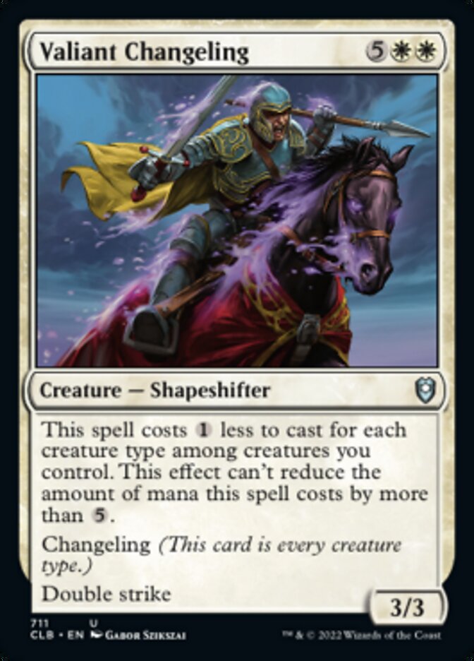Valiant Changeling [Commander Legends: Battle for Baldur's Gate] | Game Master's Emporium (The New GME)