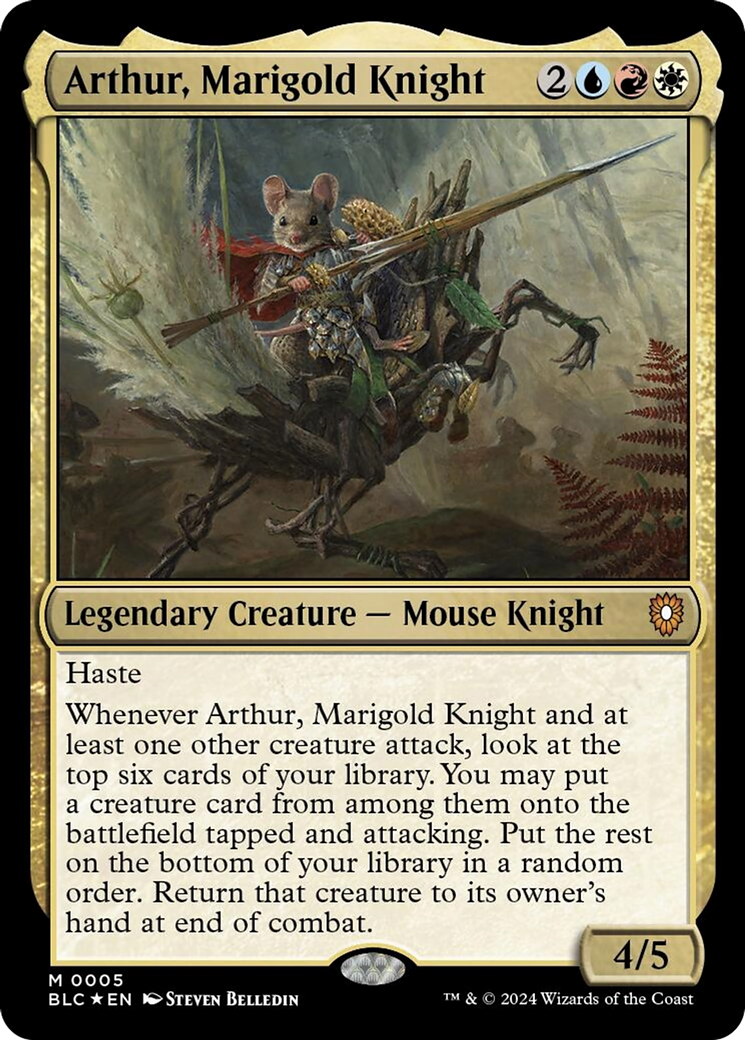 Arthur, Marigold Knight [Bloomburrow Commander] | Game Master's Emporium (The New GME)