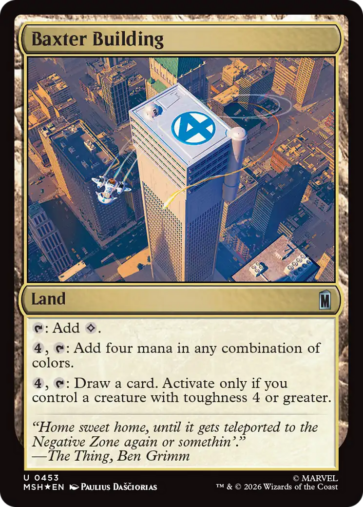 Baxter Building (Surge Foil) [Marvel Super Heroes] | Game Master's Emporium (The New GME)