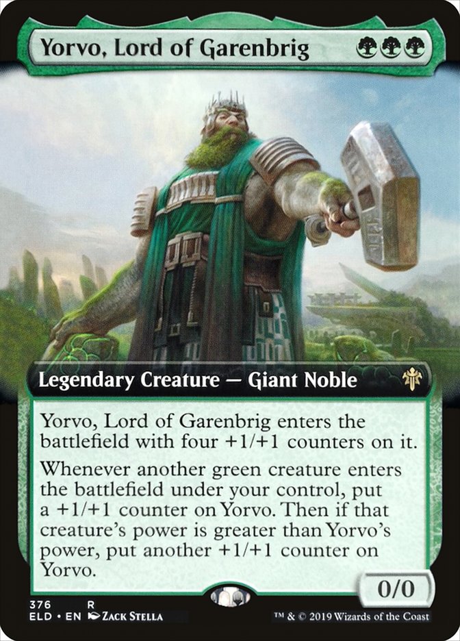 Yorvo, Lord of Garenbrig (Extended Art) [Throne of Eldraine] | Game Master's Emporium (The New GME)