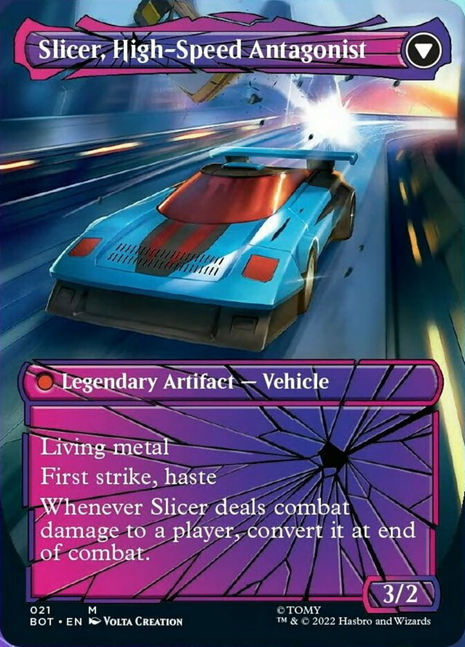 Slicer, Hired Muscle // Slicer, High-Speed Antagonist (Shattered Glass) [Transformers] | Game Master's Emporium (The New GME)