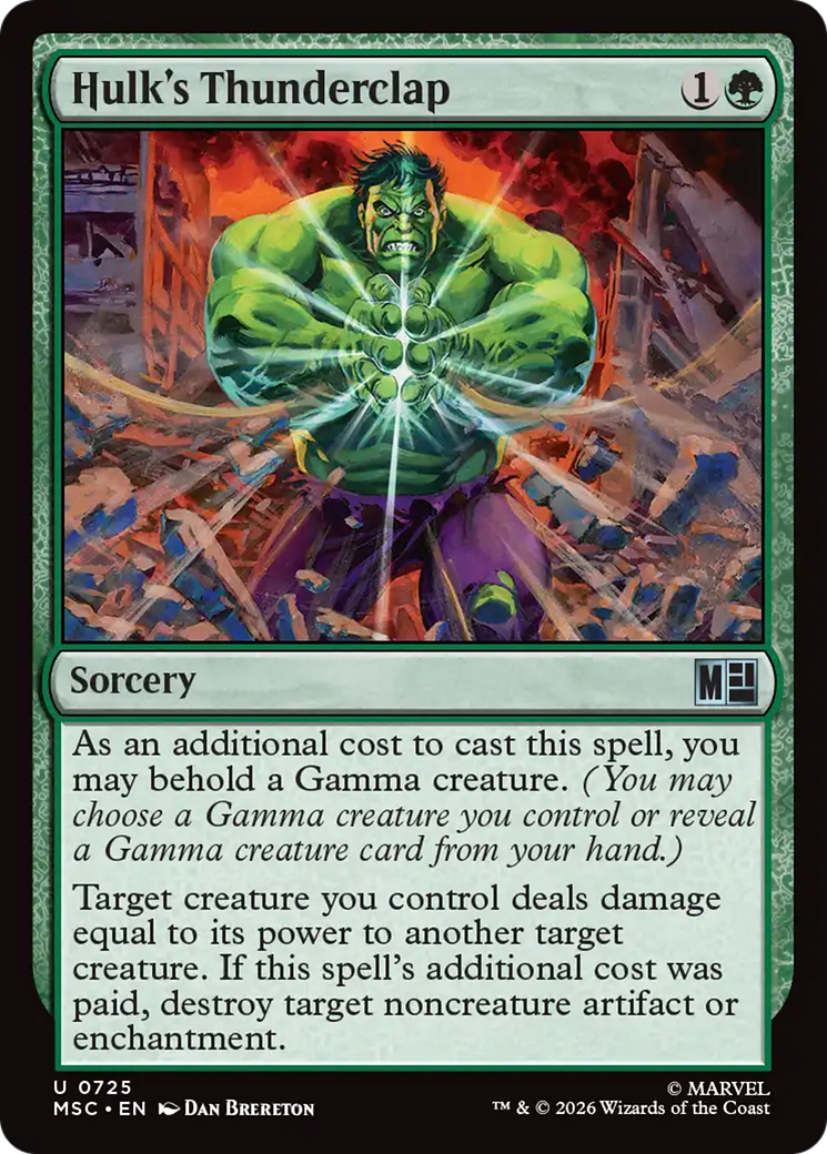Hulk's Thunderclap [Marvel Super Heroes Commander] | Game Master's Emporium (The New GME)