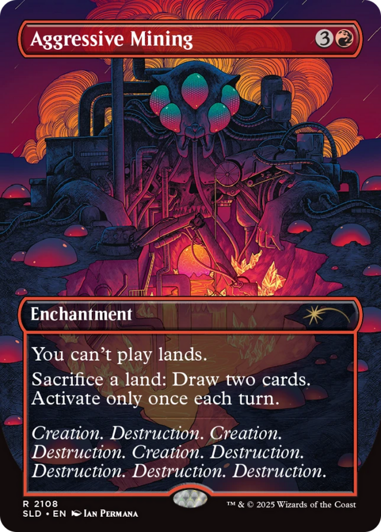 Aggressive Mining (Galaxy Foil) [Secret Lair Drop Series] | Game Master's Emporium (The New GME)