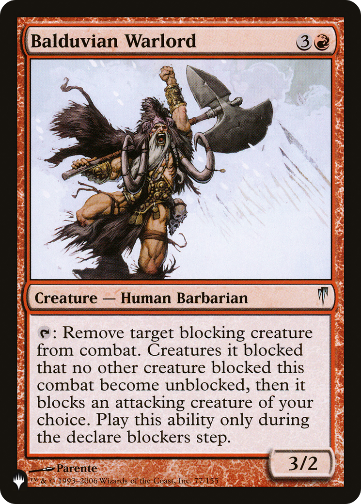 Balduvian Warlord [The List] | Game Master's Emporium (The New GME)
