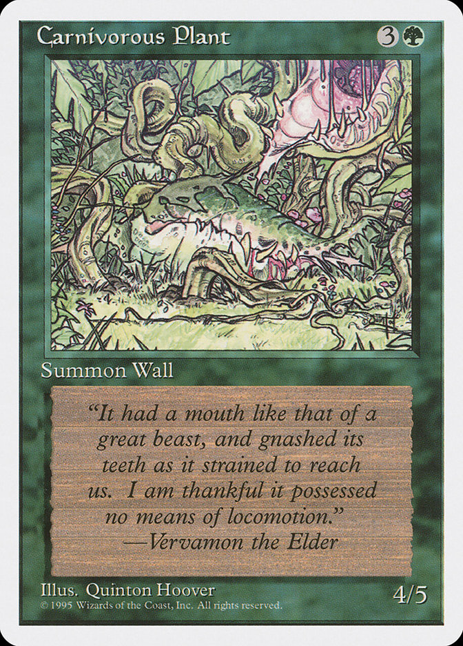 Carnivorous Plant [Fourth Edition] | Game Master's Emporium (The New GME)
