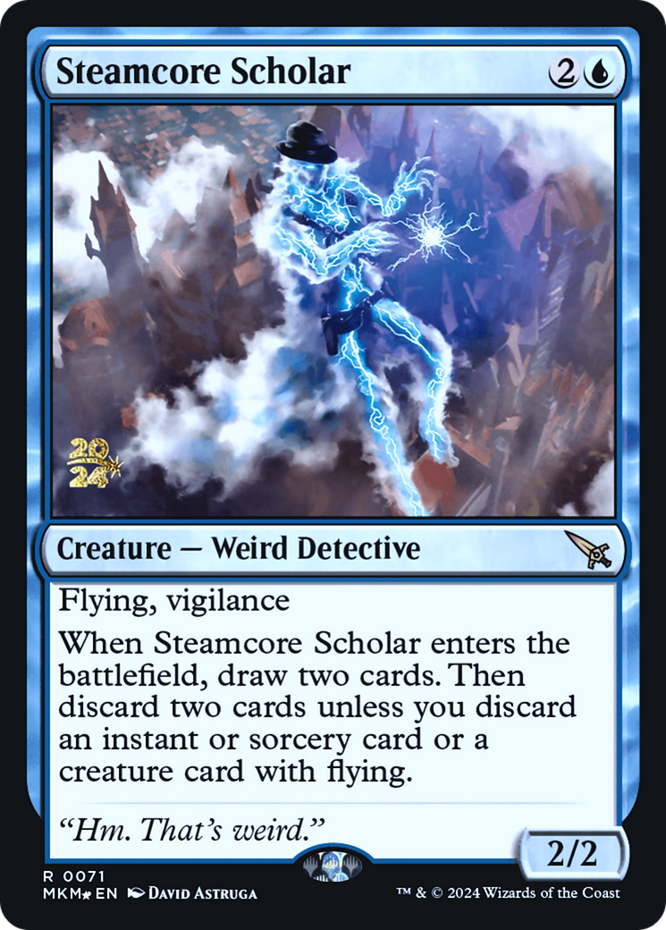 Steamcore Scholar [Murders at Karlov Manor Prerelease Promos] | Game Master's Emporium (The New GME)