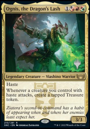 Ognis, the Dragon's Lash (Promo Pack) [Streets of New Capenna Promos] | Game Master's Emporium (The New GME)