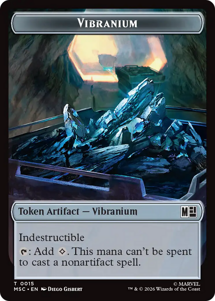 The Monarch (016) // Vibranium (015) Double-Sided Token [Marvel Super Heroes Commander Tokens] | Game Master's Emporium (The New GME)
