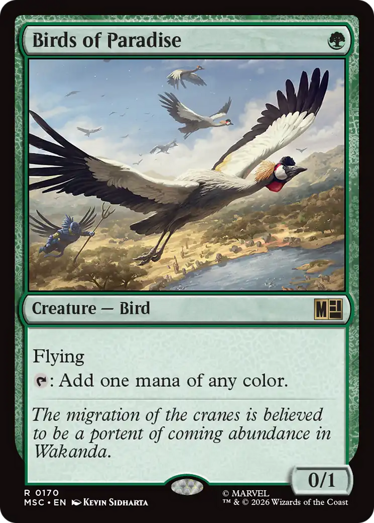 Birds of Paradise (Surge Foil) [Marvel Super Heroes Commander] | Game Master's Emporium (The New GME)