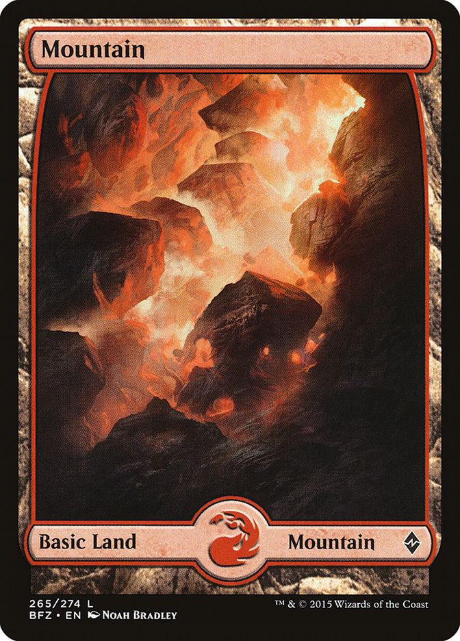 Mountain (265) (Full Art) [Battle for Zendikar] | Game Master's Emporium (The New GME)