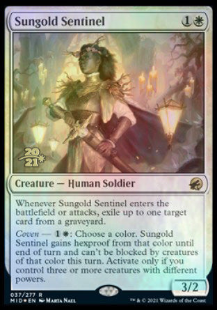 Sungold Sentinel [Innistrad: Midnight Hunt Prerelease Promos] | Game Master's Emporium (The New GME)