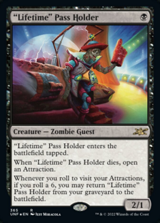 "Lifetime" Pass Holder (Galaxy Foil) [Unfinity] | Game Master's Emporium (The New GME)