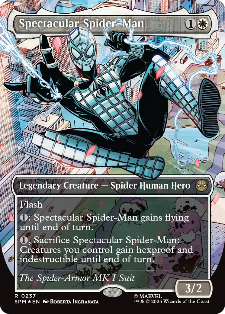 Spectacular Spider-Man (0237) (Borderless) (Textured Foil) [Marvel's Spider-Man] | Game Master's Emporium (The New GME)