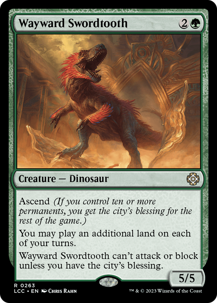 Wayward Swordtooth [The Lost Caverns of Ixalan Commander] | Game Master's Emporium (The New GME)
