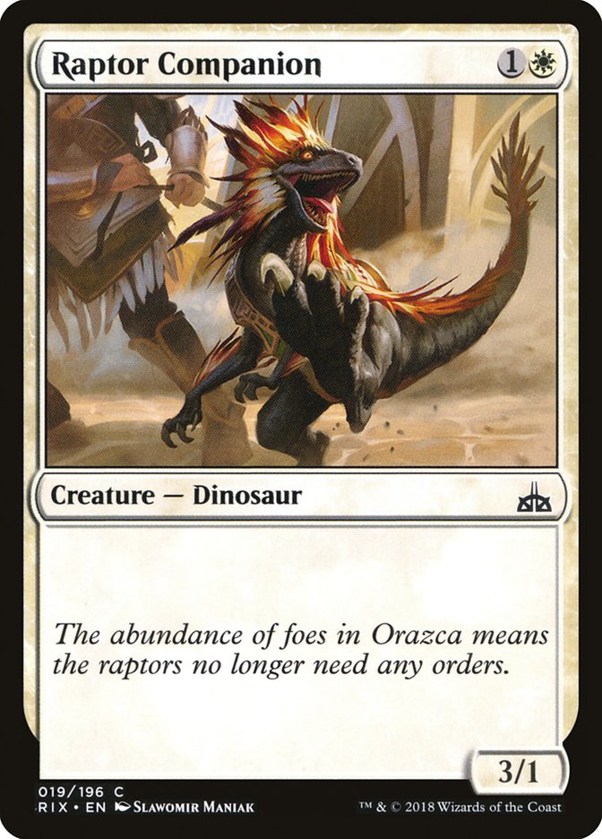 Raptor Companion [Rivals of Ixalan] | Game Master's Emporium (The New GME)