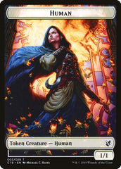 Drake // Human Double-Sided Token [Commander 2019 Tokens] | Game Master's Emporium (The New GME)