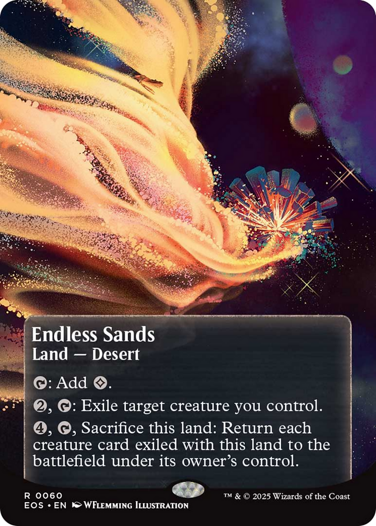 Endless Sands (0060) (Borderless) [Edge of Eternities: Stellar Sights] | Game Master's Emporium (The New GME)