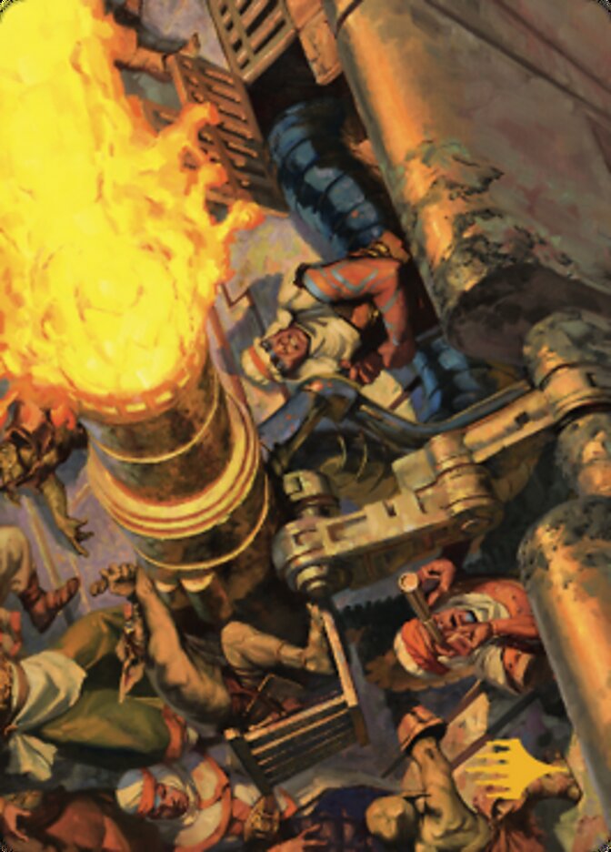 Mana Cannons Art Card (Gold-Stamped Signature) [Dominaria United Art Series] | Game Master's Emporium (The New GME)