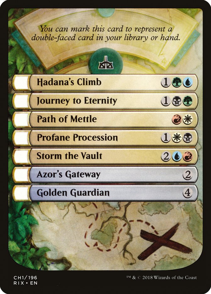 Rivals of Ixalan Checklist [Rivals of Ixalan Tokens] | Game Master's Emporium (The New GME)