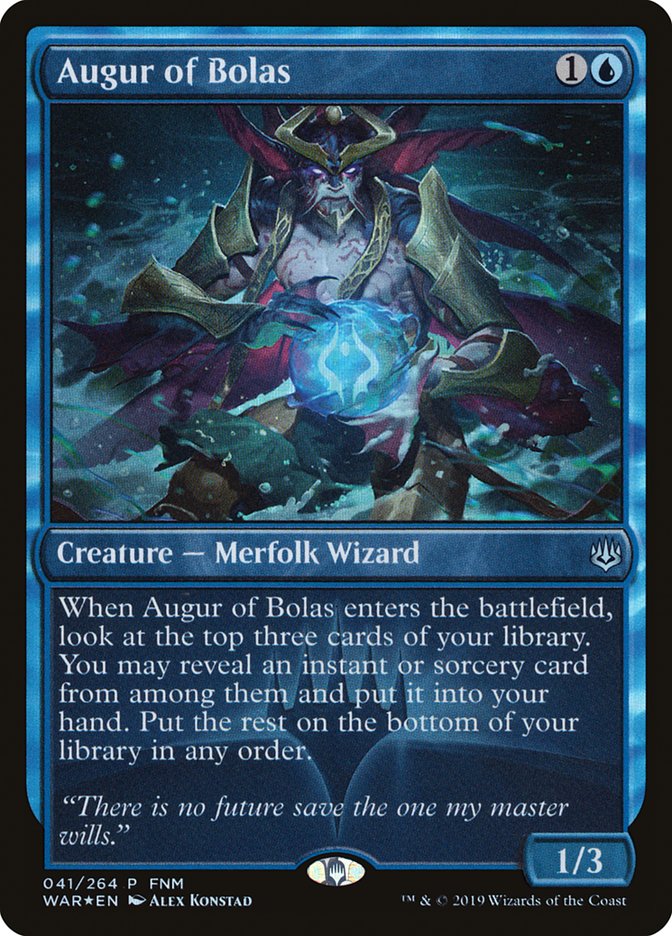 Augur of Bolas (FNM) [War of the Spark Promos] | Game Master's Emporium (The New GME)