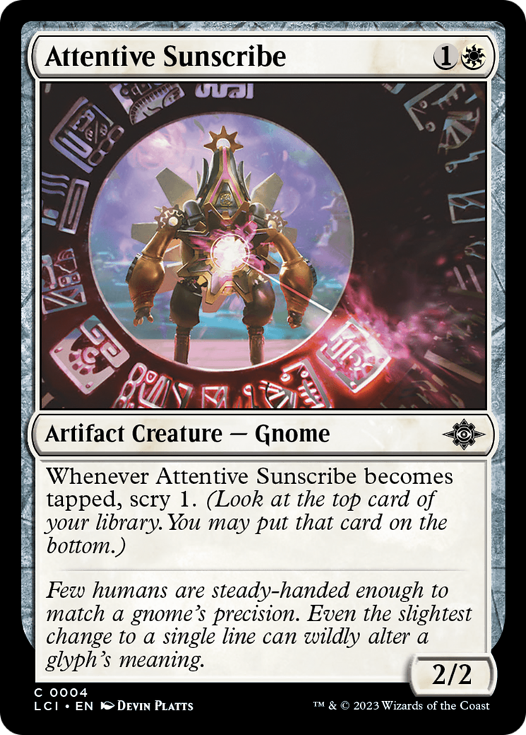 Attentive Sunscribe [The Lost Caverns of Ixalan] | Game Master's Emporium (The New GME)