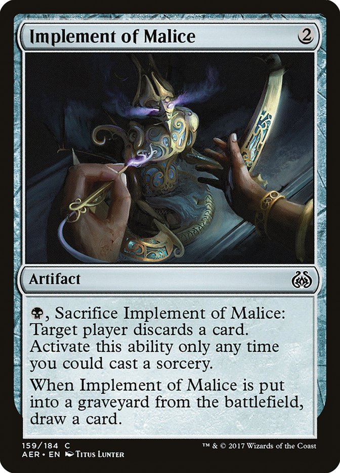 Implement of Malice [Aether Revolt] | Game Master's Emporium (The New GME)