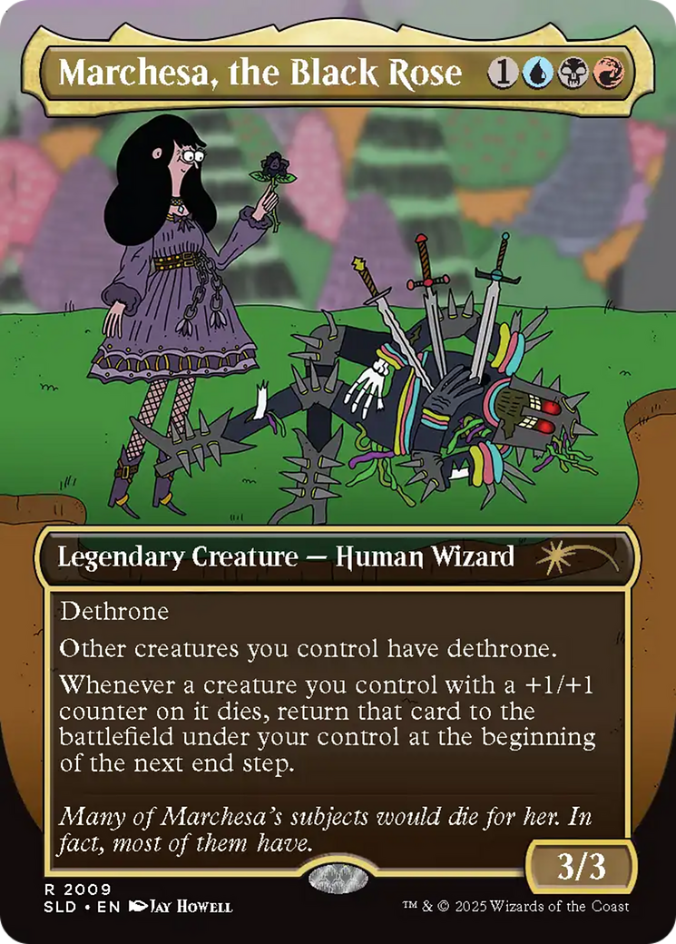 Marchesa, the Black Rose (Rainbow Foil) [Secret Lair Drop Series] | Game Master's Emporium (The New GME)