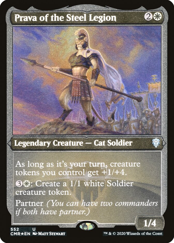 Prava of the Steel Legion (Etched) [Commander Legends] | Game Master's Emporium (The New GME)