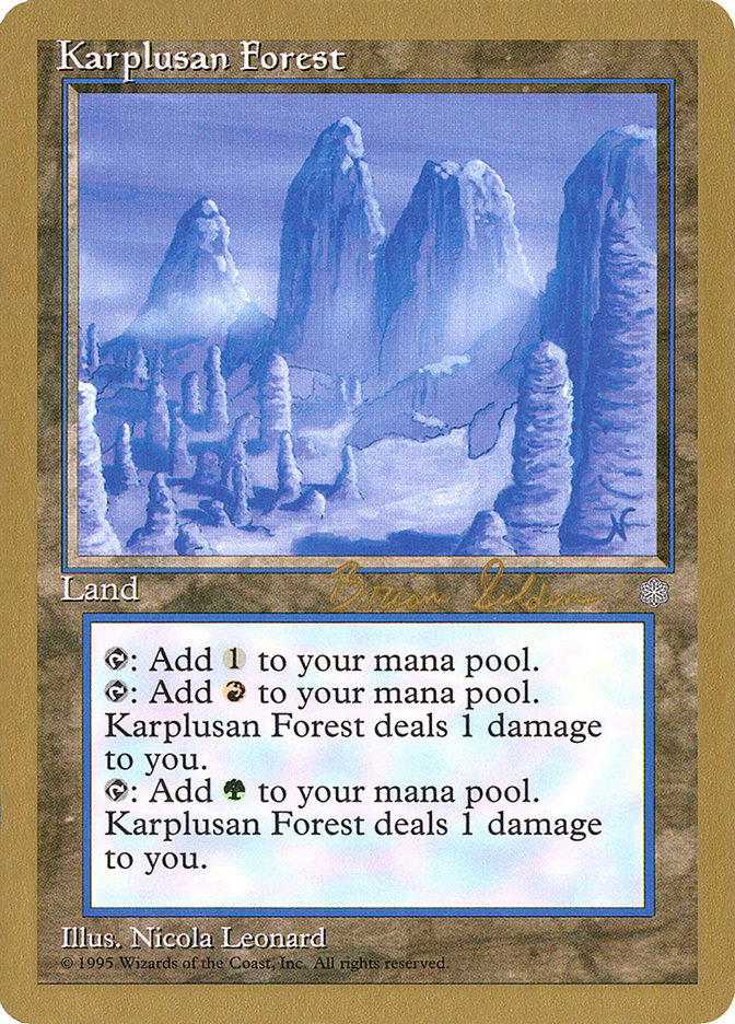 Karplusan Forest (Brian Selden) [World Championship Decks 1998] | Game Master's Emporium (The New GME)